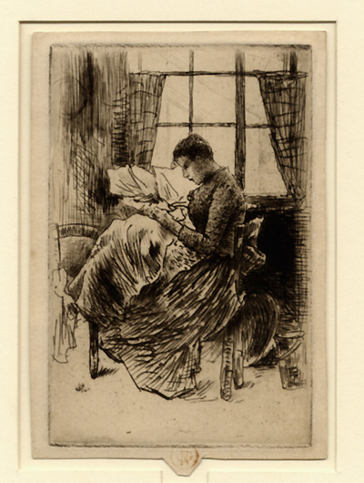 Goeneutte, Jeune Fille Cousant 