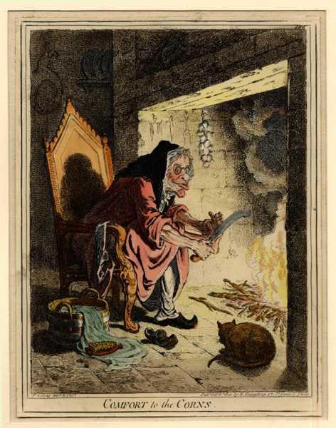 Gillray, Comfort to the Corns