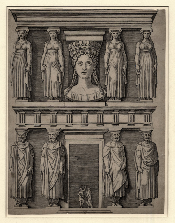 Raimondi, Façade with Caryatids Raimondi, Façade with Caryatids