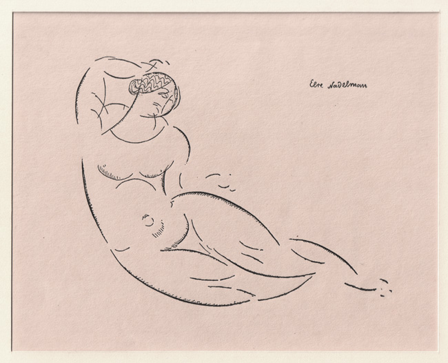 Nadelman, Reclining Female Nude Nadelman, Reclining Female Nude